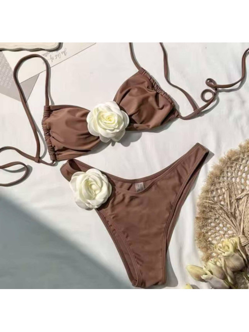 PRE ORDER !!! wysyłka po 10/05 !!!!Bikini 2-częściowe z różą ROSE w kolorze miedzianym 89 - photo #7