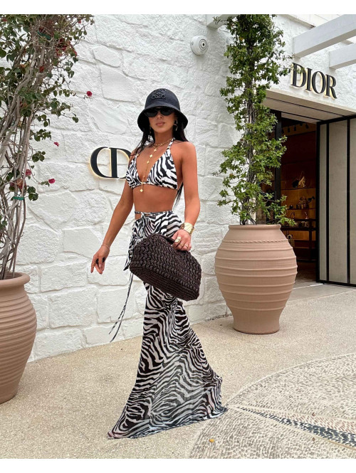Bikini LA MILLA zebra czarno biała 25 - photo #13