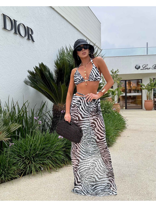 Bikini LA MILLA zebra czarno biała 25 - photo #17
