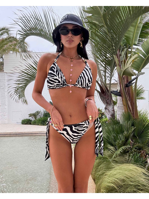 Bikini LA MILLA zebra czarno biała 25 - photo #18
