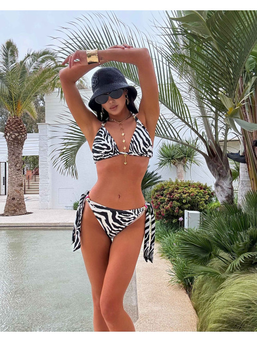 Bikini LA MILLA zebra czarno biała 25 - photo #19