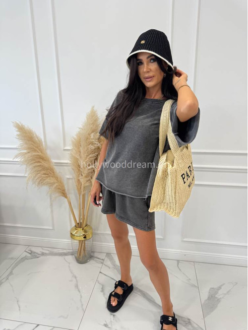 Torebka pleciona typu shopper słomiana MILANO beżowa - photo #25