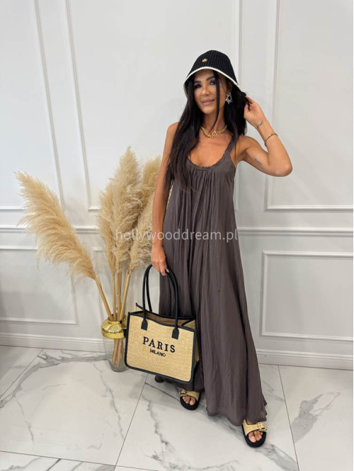 Duża torebka typu shopper PARIS z czarnym paskiem - photo #25