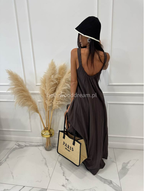 Duża torebka typu shopper PARIS z czarnym paskiem - photo #26