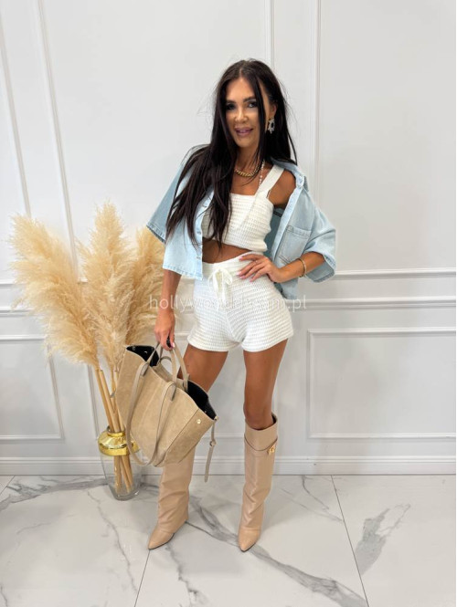 Koszula jeansowa z krótkim rękawem MIBI jasny jeans 161 - photo #18