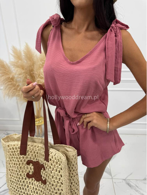 Pleciona torebka shopper z brązowym paskiem JULY jasno beżowa - photo #13