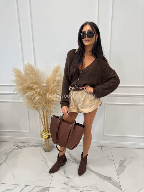 Torebka średnia shopper skóra węża z wkładem LIZA ruda - photo #12