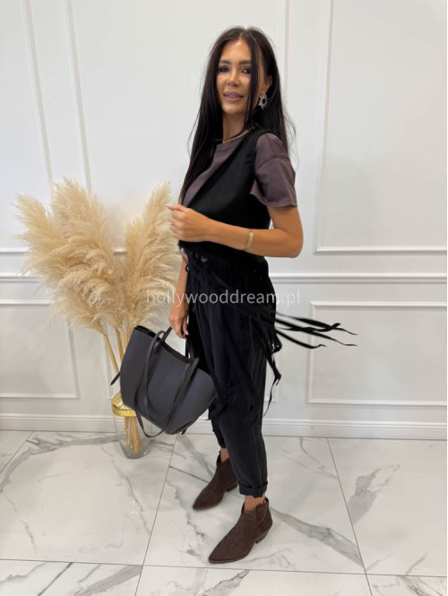 Torebka średnia shopper skóra węża z wkładem LIZA czekoladowa - photo #4