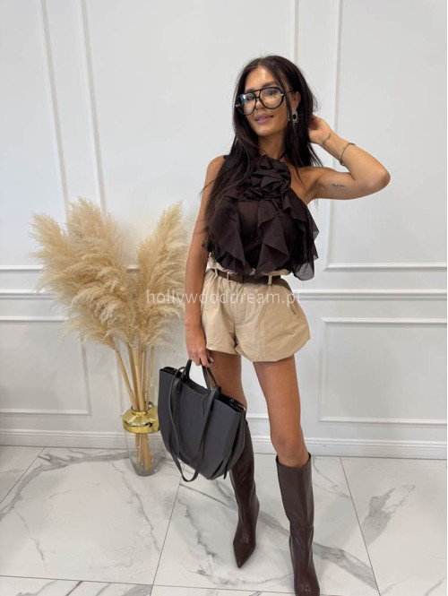 Torebka średnia shopper skóra węża z wkładem LIZA czekoladowa - photo #7