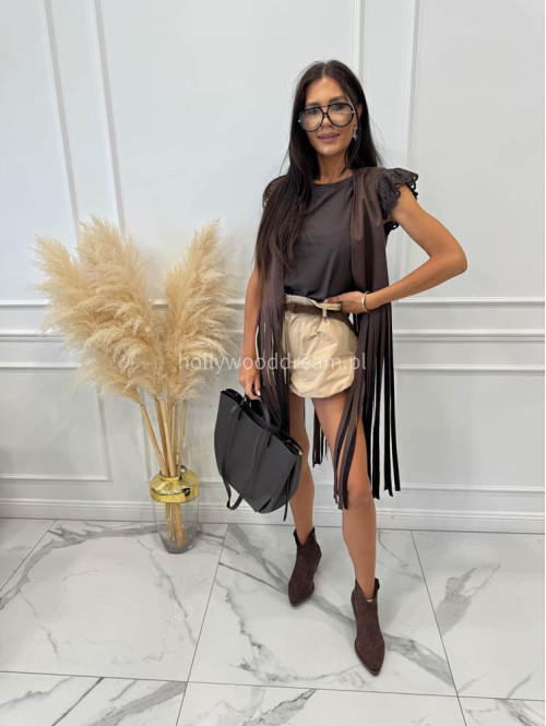 Torebka średnia shopper skóra węża z wkładem LIZA czekoladowa - photo #11