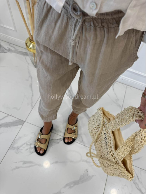 Torebka mała pleciona typu shopper BELLA jasny beż - photo #10