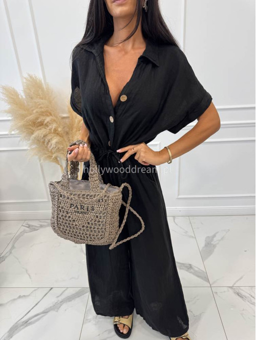 Torebka mała pleciona typu shopper BELLA mokka - photo #3