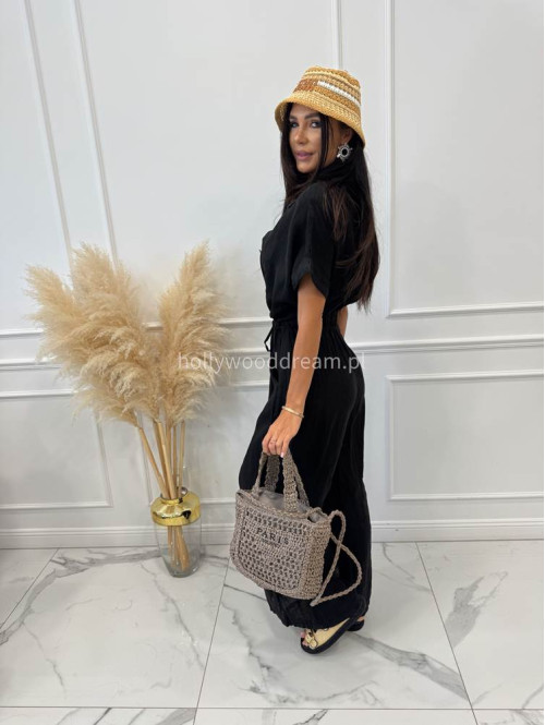 Torebka mała pleciona typu shopper BELLA mokka - photo #13