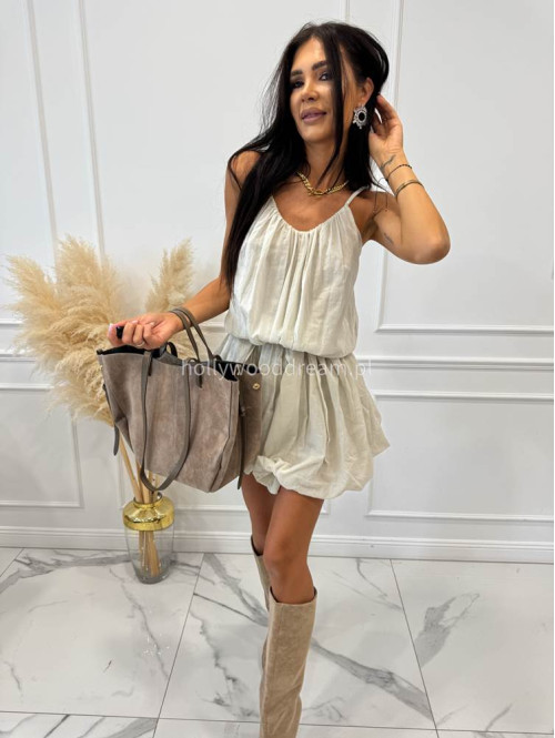 Torebka średnia shopper zamsz + skóra z wkładem NOE fango - photo #35