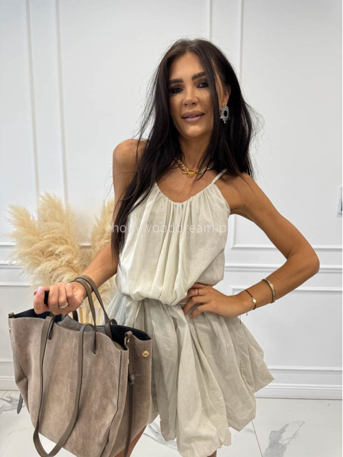 Torebka średnia shopper zamsz + skóra z wkładem NOE fango - photo #37