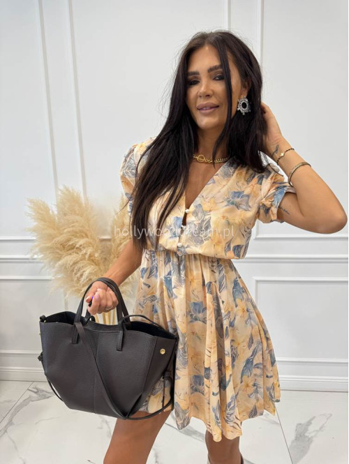 Torebka mała shopper ze skóry węża z wkładem LOLA czekoladowa - photo #24
