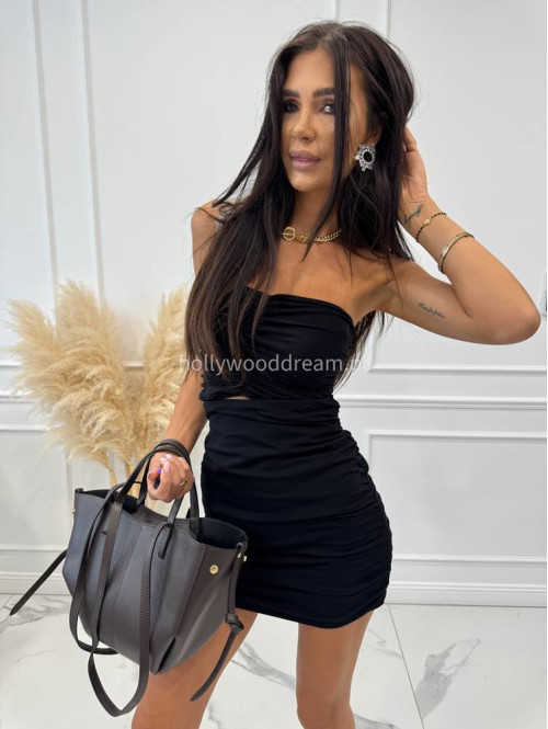 Torebka mała shopper ze skóry węża z wkładem LOLA czekoladowa - photo #28