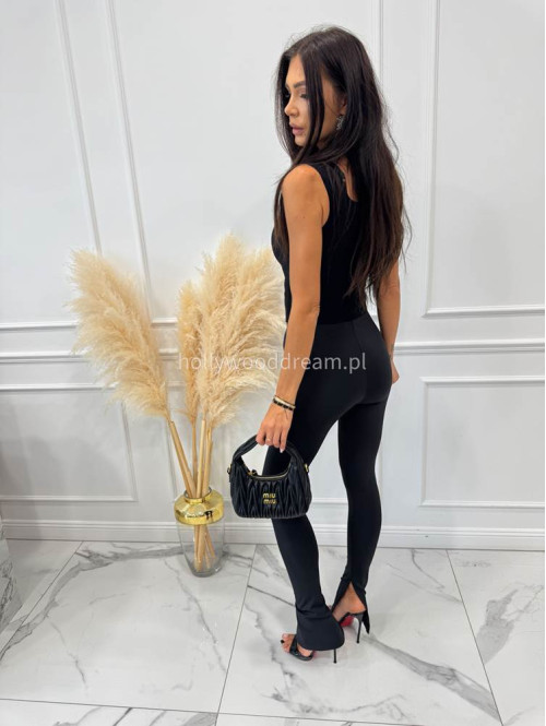 Legginsy na gumce z rozcięciem ARMAS czarne 161 - photo #40