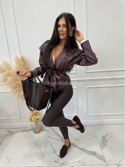 PRE ORDER Legginsy z zapiętką Blania czekoladowe 31 - photo #38