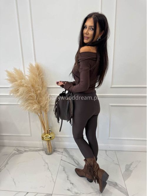 PRE ORDER Legginsy z zapiętką Blania czekoladowe 31 - photo #54