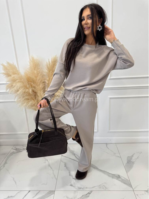 Komplet dresowy bluza+ spodnie szerokie na gumce fango RONNI 06 - photo #4