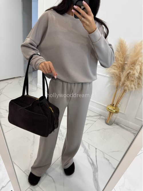 Komplet dresowy bluza+ spodnie szerokie na gumce fango RONNI 06 - photo #10