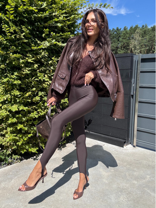 PRE ORDER Legginsy z zapiętką Blania czekoladowe 31 - photo #76