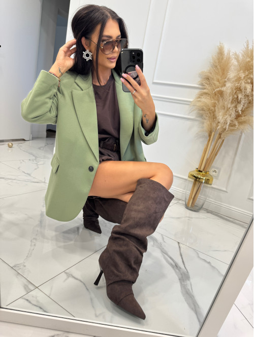 Marynarka oversize zielona GLAM 171