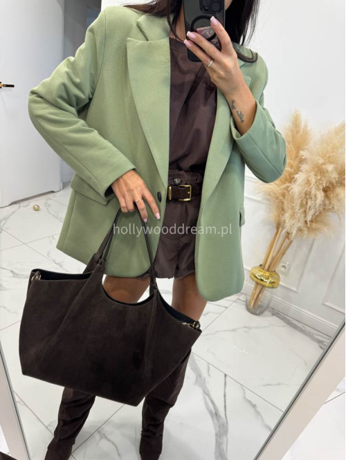 Marynarka oversize zielona GLAM 171 - photo #4