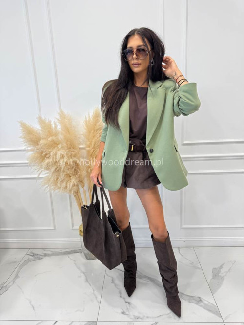 Marynarka oversize zielona GLAM 171 - photo #8