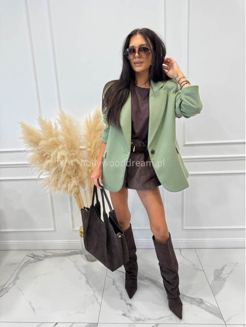 Marynarka oversize zielona GLAM 171 - photo #9