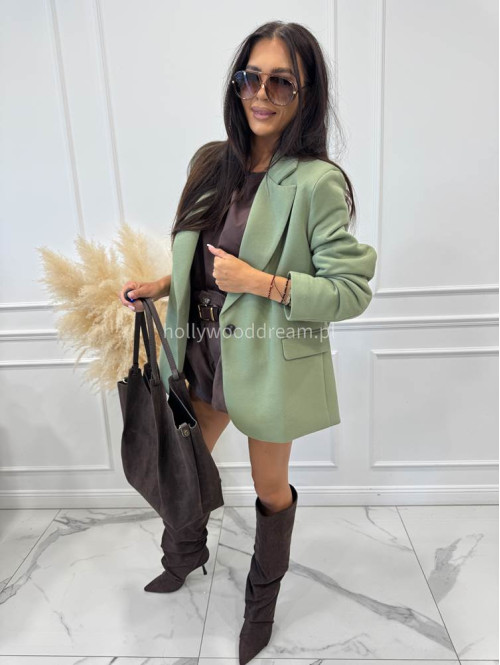 Marynarka oversize zielona GLAM 171 - photo #13