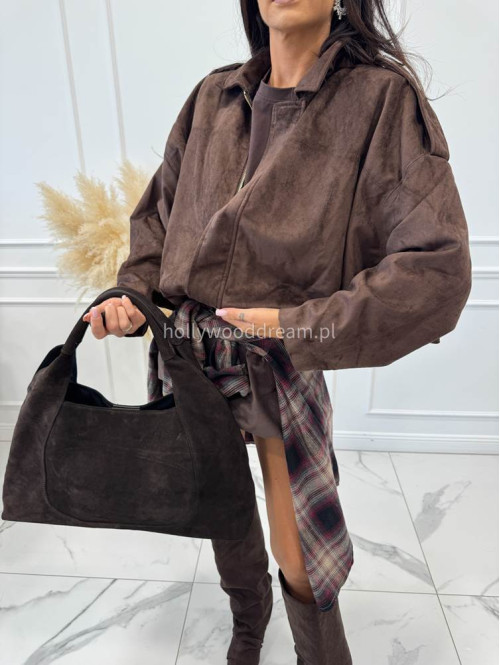 Torebka duża shopper czekoladowa Liv - photo #18