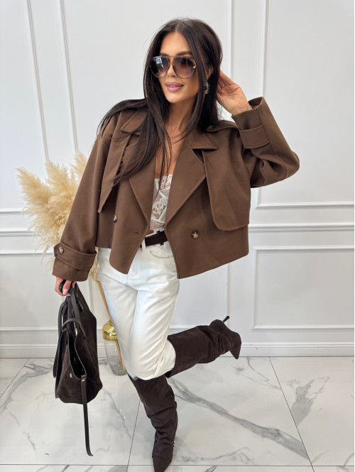 Białe spodnie jeansowe z naszywką na tylnej kieszeni DENIM 192 - photo #6