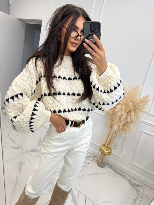 Spodnie jeans z naszywką na tylnej kieszeni białe DENIM 192 - photo #10