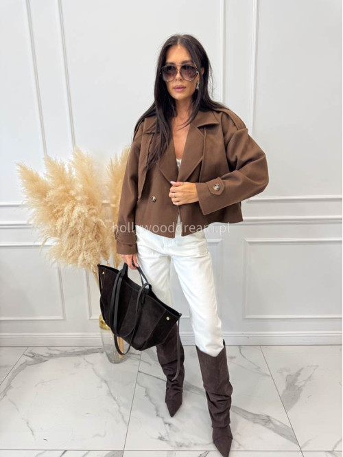 Spodnie jeans z naszywką na tylnej kieszeni białe DENIM 192 - photo #38