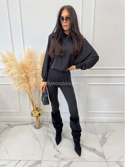 Komplet bluza+legginsy oversize czarny KONRAD 17 - photo #3