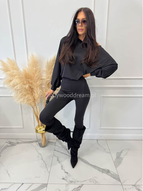 Komplet bluza+legginsy oversize czarny KONRAD 17 - photo #4