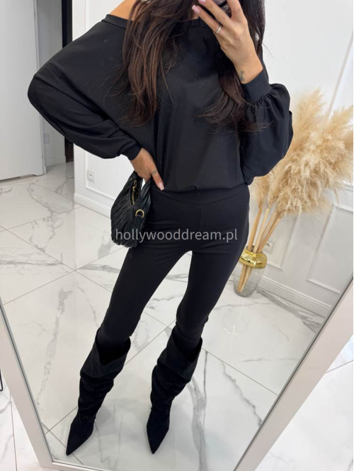 Komplet bluza+legginsy oversize czarny KONRAD 17 - photo #9