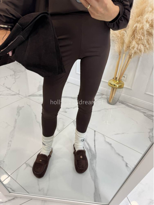 Komplet bluza+legginsy oversize czekoladowy KONRAD 17 - photo #10