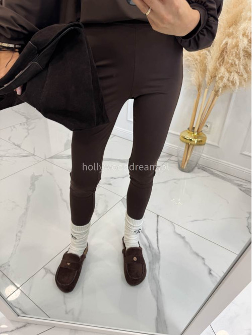 Komplet bluza+legginsy oversize czekoladowy KONRAD 17 - photo #11
