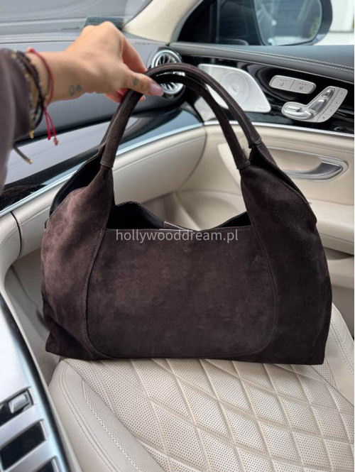 Torebka duża shopper czekoladowa Liv - photo #39