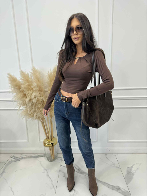 Spodnie jeans z naszywką na tylnej kieszeni ciemno niebieskie DENIM 192 - photo #7
