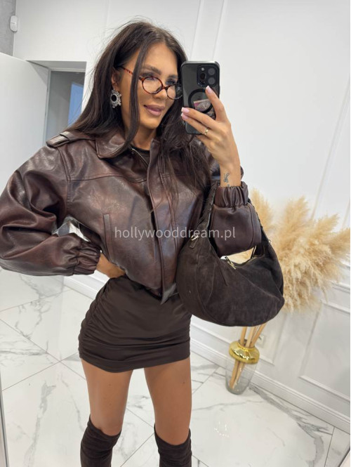 Kurtka oversize vintage brązowa Malori 69 - photo #4