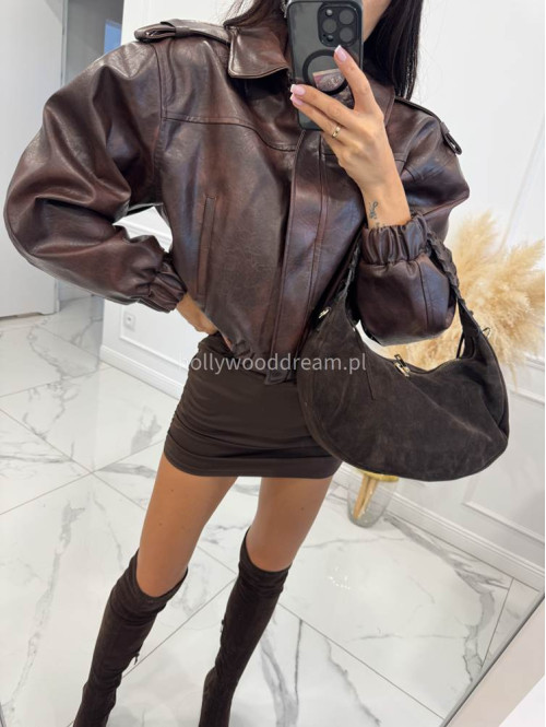 Kurtka oversize vintage brązowa Malori 69 - photo #6