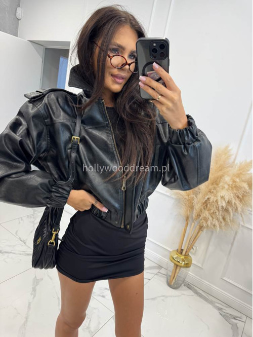 Kurtka oversize vintage czarna Malori 69 - photo #4