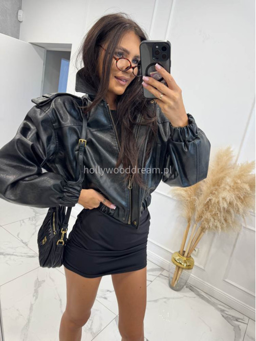 Kurtka oversize vintage czarna Malori 69 - photo #6