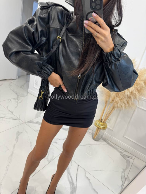 Kurtka oversize vintage czarna Malori 69 - photo #9