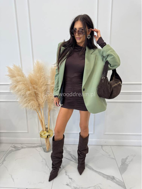 Marynarka oversize zielona GLAM 171 - photo #14