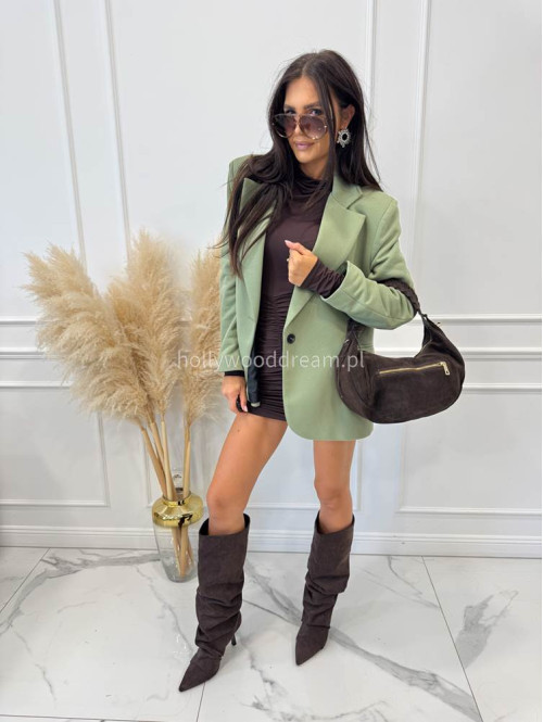 Marynarka oversize zielona GLAM 171 - photo #16
